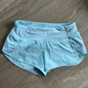 Lululemon Speed Up Shorts 2.5” in Blue Glow